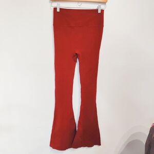 Free People Movement Red Flared Leggings M/L